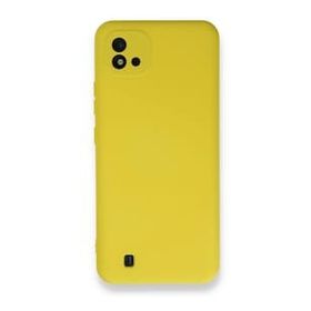 BSSM Realme C11 2021 Nano İçi Kadife Silikon Sarı Kılıf