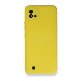 BSSM Realme C11 2021 Nano İçi Kadife Silikon Sarı Kılıf
