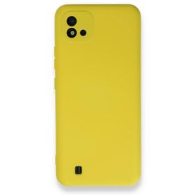 BSSM Realme C11 2021 Nano İçi Kadife Silikon Sarı Kılıf