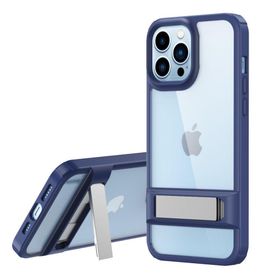 BSSM Rolet Stand Kapak - Lacivert iPhone 13 Pro Max Kılıf