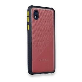 BSSM Samsung Galaxy A01 Core Miami Şeffaf Silikon Lacivert Kılıf