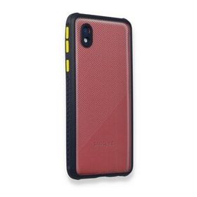 BSSM Samsung Galaxy A01 Core Miami Şeffaf Silikon Lacivert Kılıf