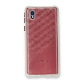 BSSM Samsung Galaxy A01 Core Miami Şeffaf Silikon Şeffaf Kılıf