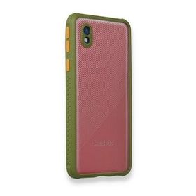 BSSM Samsung Galaxy A01 Core Miami Şeffaf Silikon Yeşil Kılıf