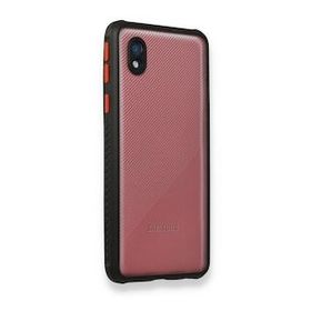 BSSM Samsung Galaxy A01 Core Miami Şeffaf Siyah Silikon Kılıf