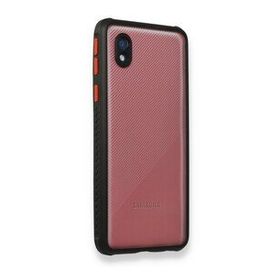 BSSM Samsung Galaxy A01 Core Miami Şeffaf Siyah Silikon Kılıf