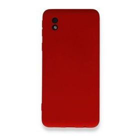 BSSM Samsung Galaxy A01 Core Nano İçi Kadife Kırmızı Silikon Kılıf