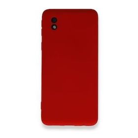BSSM Samsung Galaxy A01 Core Nano İçi Kadife Kırmızı Silikon Kılıf