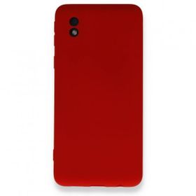 BSSM Samsung Galaxy A01 Core Nano İçi Kadife Kırmızı Silikon Kılıf