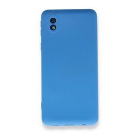 BSSM Samsung Galaxy A01 Core Nano İçi Kadife Mavi Silikon Kılıf