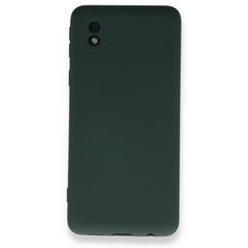 BSSM Samsung Galaxy A01 Core Nano İçi Kadife Silikon Koyu Yeşil Kılıf