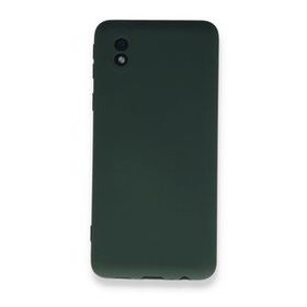 BSSM Samsung Galaxy A01 Core Nano İçi Kadife Silikon Koyu Yeşil Kılıf