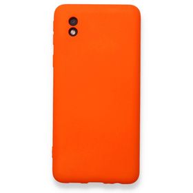 BSSM Samsung Galaxy A01 Core Nano İçi Kadife Silikon Turuncu Kılıf