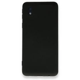 BSSM Samsung Galaxy A01 Core Nano İçi Kadife Siyah Silikon Kılıf