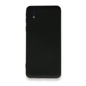 BSSM Samsung Galaxy A01 Core Nano İçi Kadife Siyah Silikon Kılıf