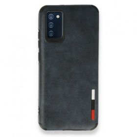BSSM Samsung Galaxy A02S Loop Deri Silikon Lacivert Kılıf