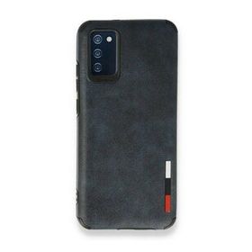BSSM Samsung Galaxy A02S Loop Deri Silikon Lacivert Kılıf