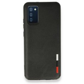 BSSM Samsung Galaxy A02S Loop Deri Silikon Siyah Kılıf