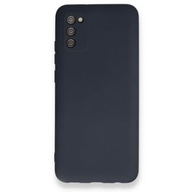 BSSM Samsung Galaxy A02S Nano içi Kadife Silikon Lacivert Kılıf