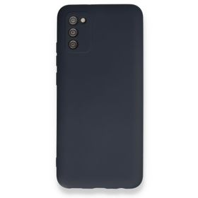BSSM Samsung Galaxy A02S Nano içi Kadife Silikon Lacivert Kılıf