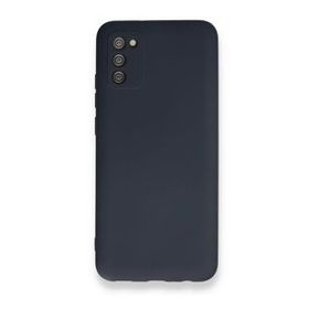 BSSM Samsung Galaxy A02S Nano içi Kadife Silikon Lacivert Kılıf
