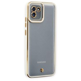 BSSM Samsung Galaxy A03 Liva Lens Silikon Beyaz Kılıf