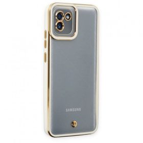 BSSM Samsung Galaxy A03 Liva Lens Silikon Beyaz Kılıf