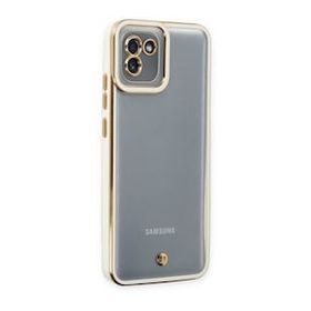 BSSM Samsung Galaxy A03 Liva Lens Silikon Beyaz Kılıf