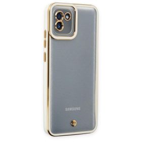 BSSM Samsung Galaxy A03 Liva Lens Silikon Beyaz Kılıf