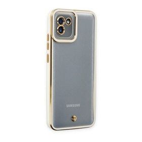 BSSM Samsung Galaxy A03 Liva Lens Silikon Beyaz Kılıf