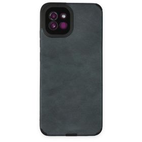 BSSM Samsung Galaxy A03 Loop Deri Silikon Lacivert Kılıf