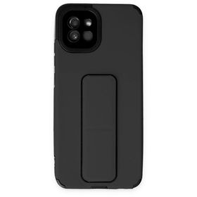 BSSM Samsung Galaxy A03 Mega Standlı Silikon Siyah Kılıf