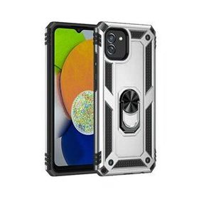 BSSM Samsung Galaxy A03 Sofya Yüzüklü Silikon Kapak Kırmızı Kılıf