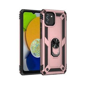 BSSM Samsung Galaxy A03 Sofya Yüzüklü Silikon Kapak Rose Kılıf