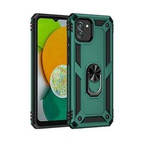 BSSM Samsung Galaxy A03 Sofya Yüzüklü Silikon Kapak Yeşil Kılıf