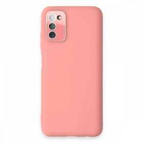 BSSM Samsung Galaxy A03S Lansman Glass Kapak Pembe Kılıf