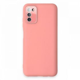 BSSM Samsung Galaxy A03S Lansman Glass Kapak Pembe Kılıf
