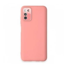BSSM Samsung Galaxy A03S Lansman Glass Kapak Pembe Kılıf