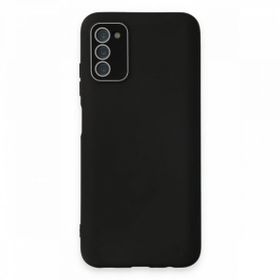 BSSM Samsung Galaxy A03S Lansman Glass Kapak Siyah Kılıf