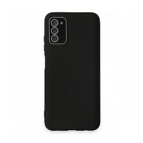 BSSM Samsung Galaxy A03S Lansman Glass Kapak Siyah Kılıf