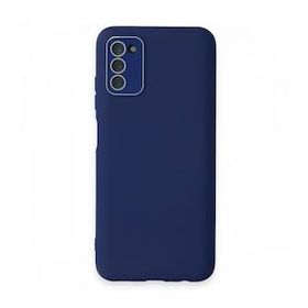 BSSM Samsung Galaxy A03S Lansman Glass Kapak Sky Blue Kılıf