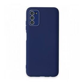 BSSM Samsung Galaxy A03S Lansman Glass Kapak Sky Blue Kılıf