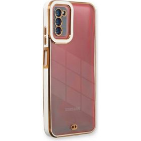 BSSM Samsung Galaxy A03S Liva Lens Silikon Beyaz Kılıf
