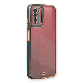 BSSM Samsung Galaxy A03S Liva Lens Silikon Yeşil Kılıf