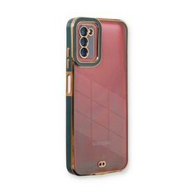 BSSM Samsung Galaxy A03S Liva Lens Silikon Yeşil Kılıf