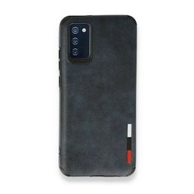 BSSM Samsung Galaxy A03S Loop Deri Silikon Lacivert Kılıf