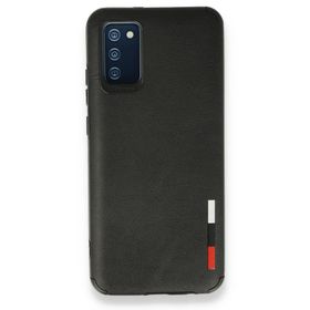 BSSM Samsung Galaxy A03S Loop Deri Silikon Siyah Kılıf