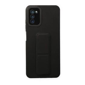BSSM Samsung Galaxy A03S Mega Standlı Silikon Siyah Kılıf