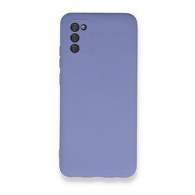 BSSM Samsung Galaxy A03S Nano içi Kadife Silikon Lila Kılıf