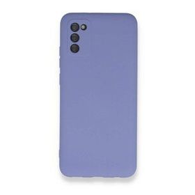 BSSM Samsung Galaxy A03S Nano içi Kadife Silikon Lila Kılıf